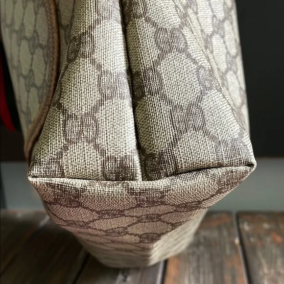 Gucci GG Coated Canvas Web Sherry Line Tote Bag - Picture 5 of 12